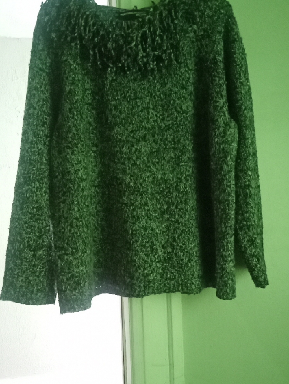 Norton McNaughton Deep Green Textured Crewneck Sweater